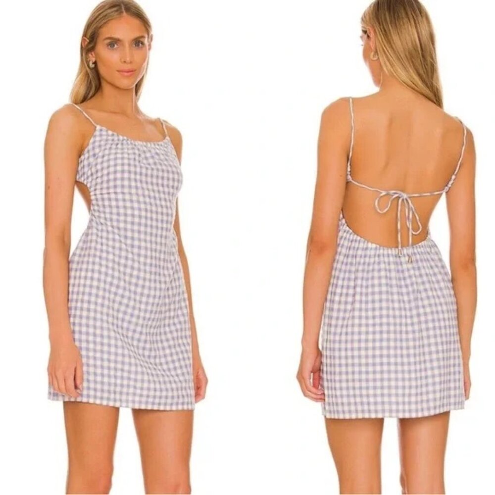 l*space Anika Mini Dress in Park Slope Gingham Large $121‎